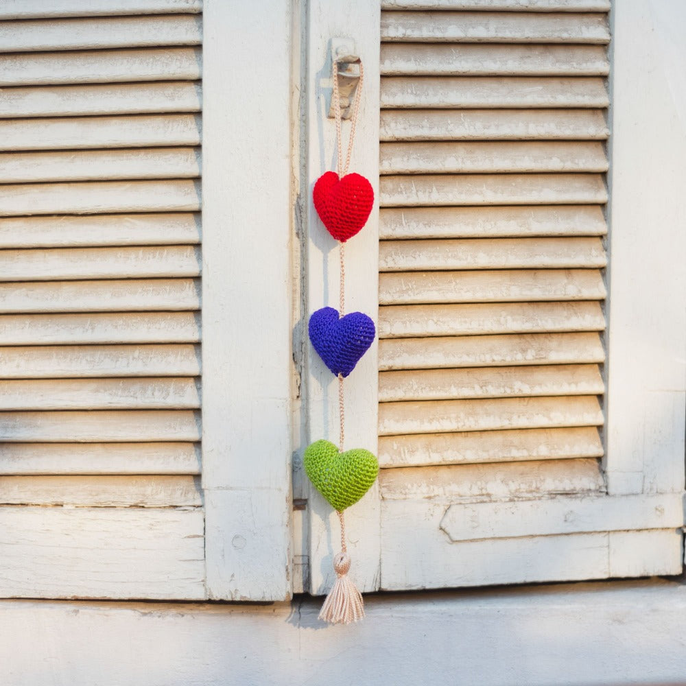 Cuelga Corazón Arcoiris