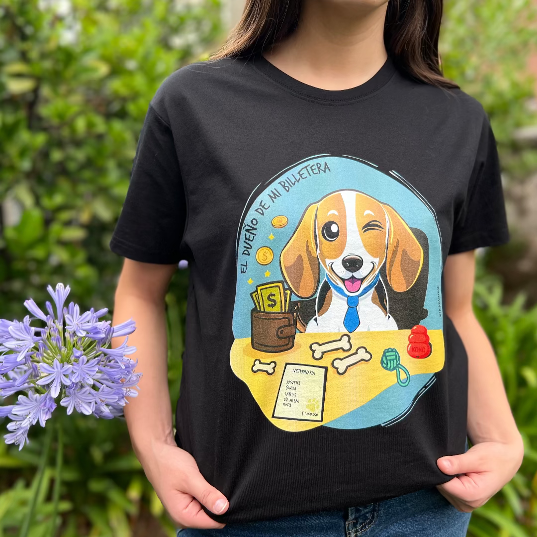 Polera "El dueño de mi billetera" 🐶 💰