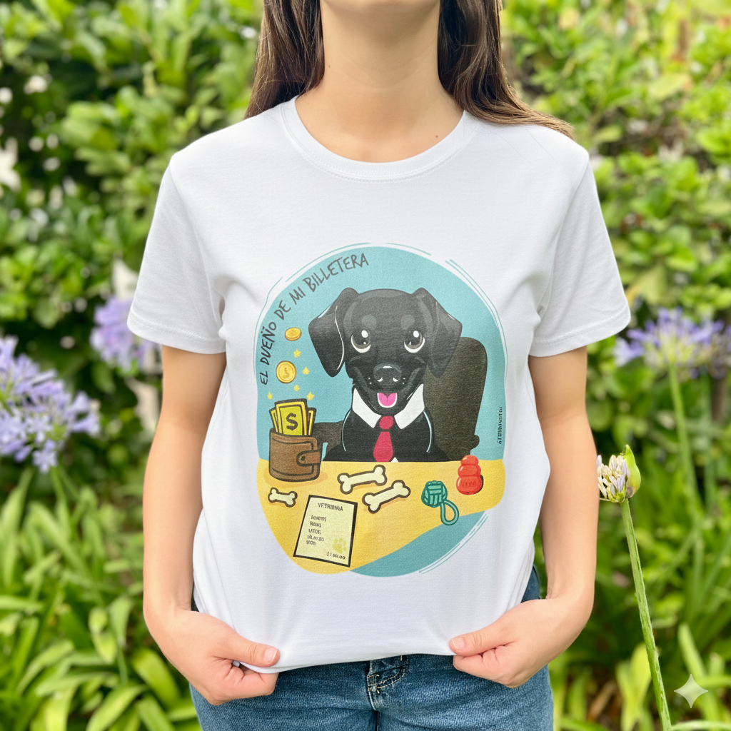 Polera "El dueño de mi billetera" 🐶 💰