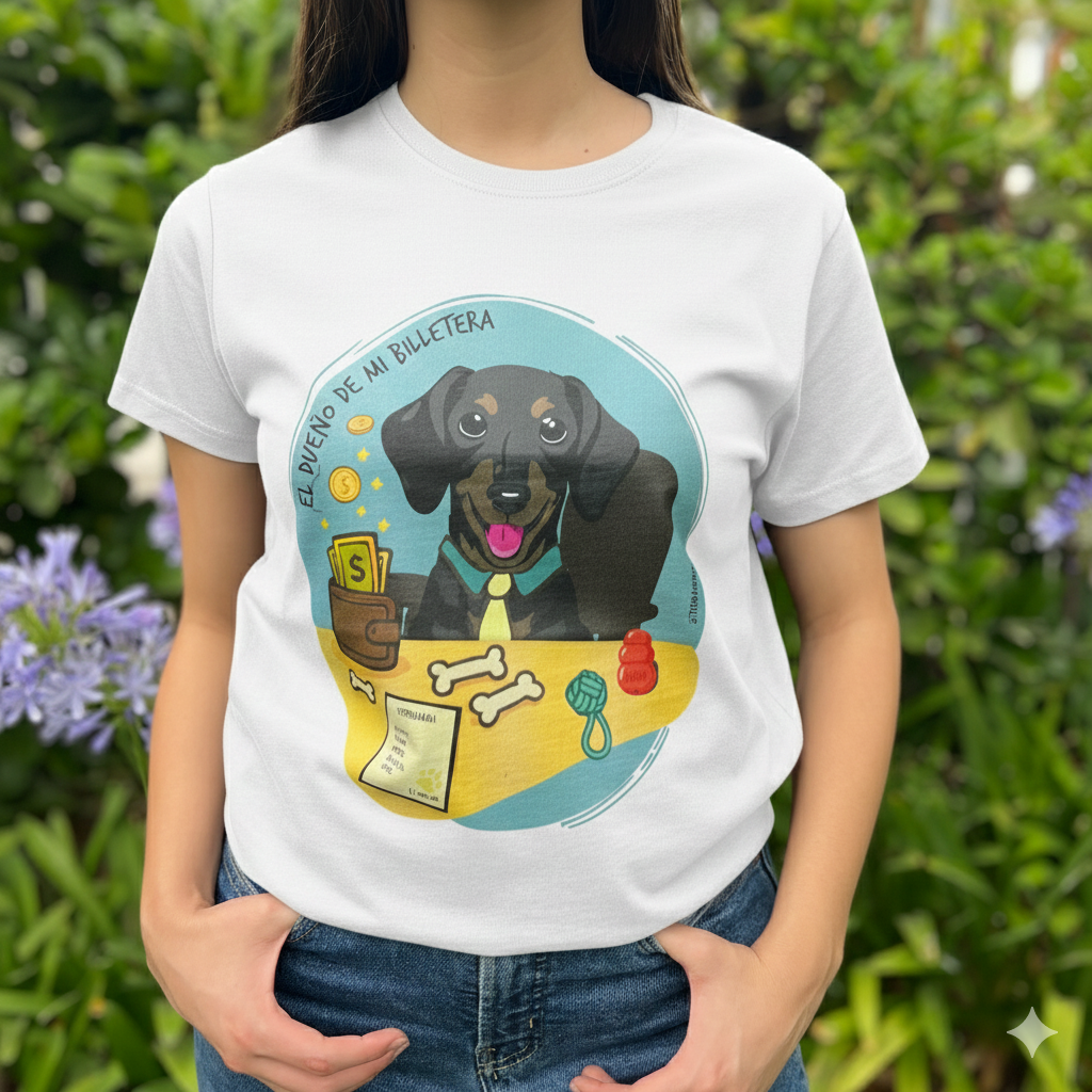 Polera "El dueño de mi billetera" 🐶 💰