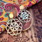 Aros Mandala Bronce- Medianos