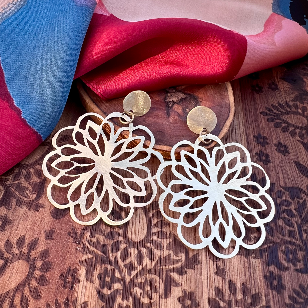Aros Mandala Bronce- Medianos