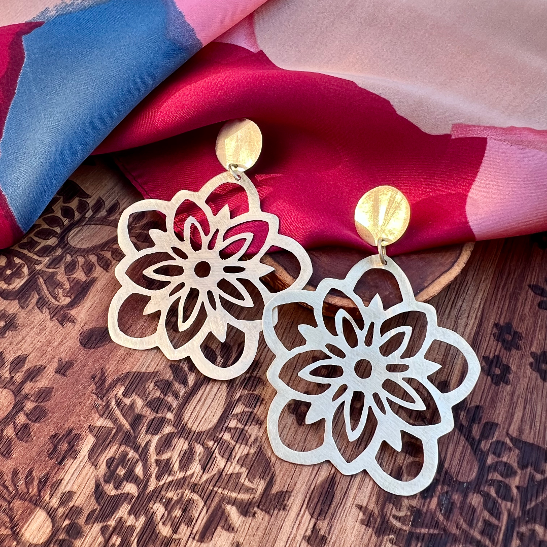 Aros Mandala Bronce- Medianos
