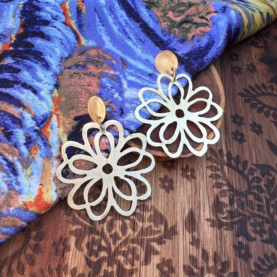 Aros Mandala Bronce- Medianos
