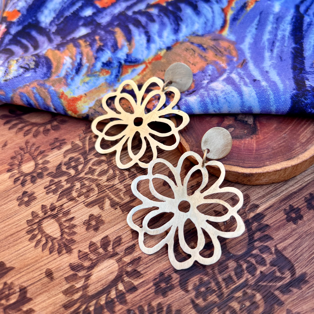 Aros Mandala Bronce- Medianos
