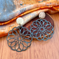Aros Mandala Bronce Patinados