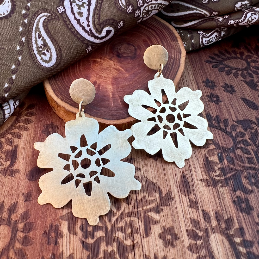 Aros Mandala Bronce- Medianos