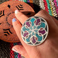Anillo Mandala Conexión de Piedra y Bronce