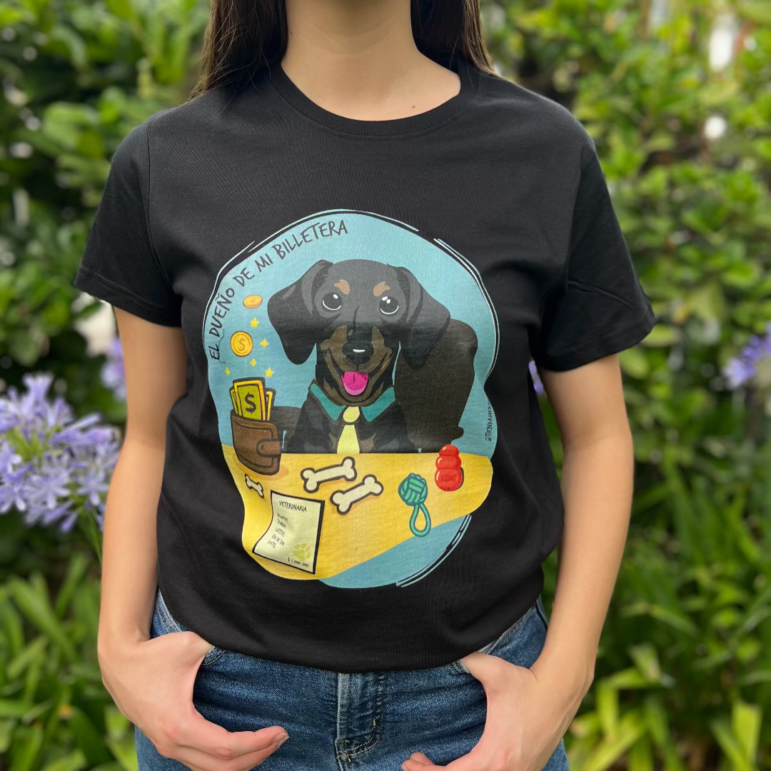 Polera "El dueño de mi billetera" 🐶 💰