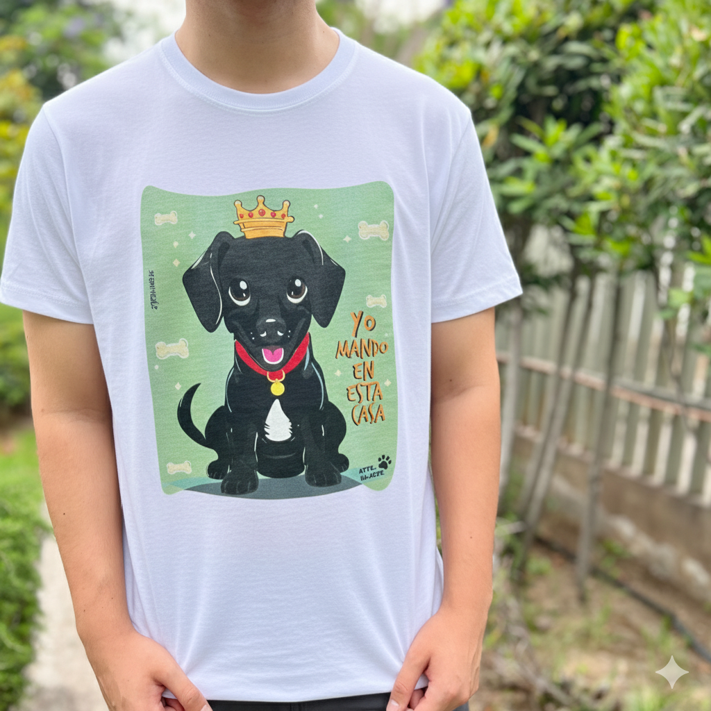 Polera "Yo mando en esta casa" 👑