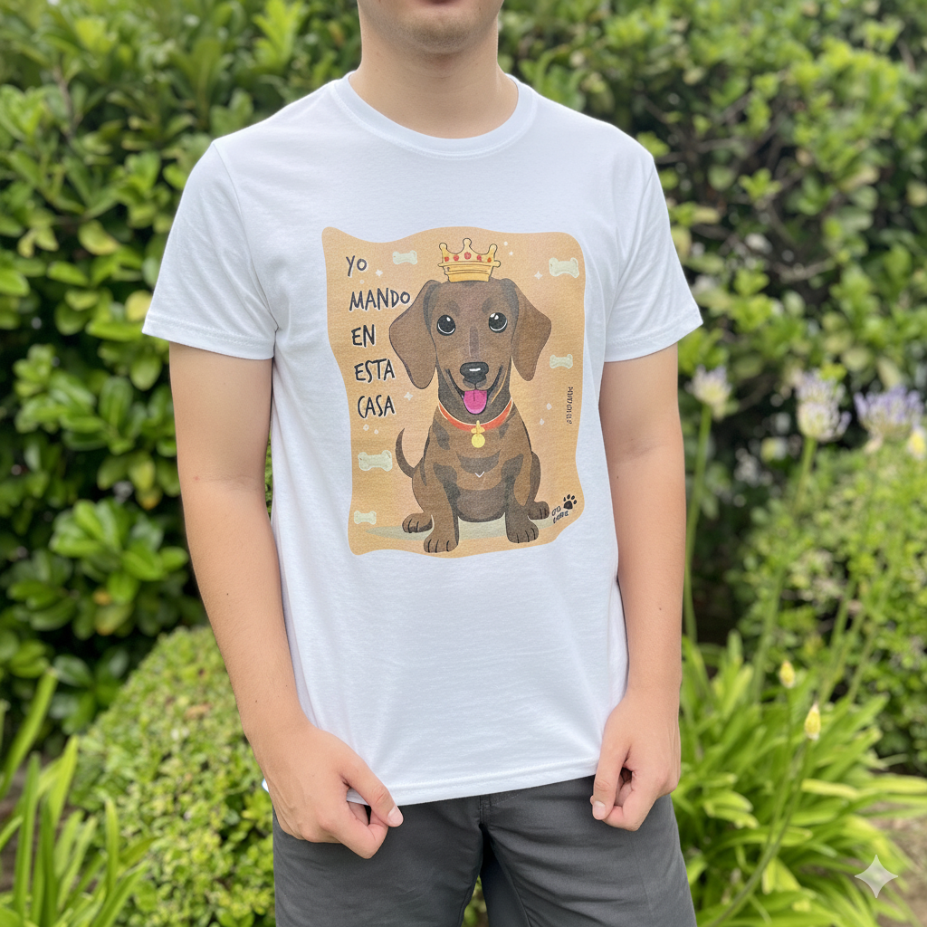 Polera "Yo mando en esta casa" 👑
