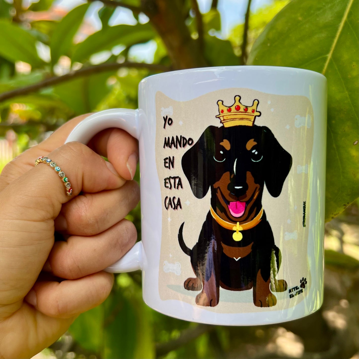Tazón "Yo mando en esta casa" ☕👑